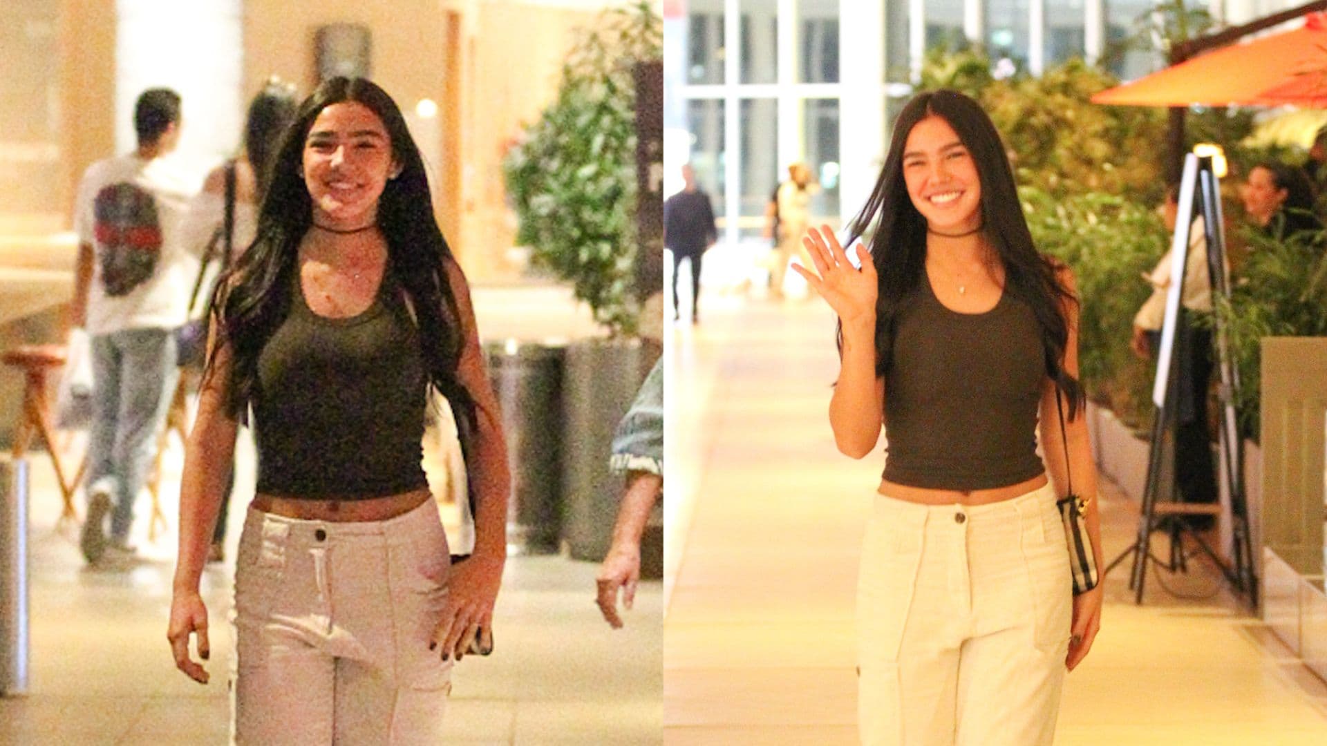 Duda Guerra surge sorridente em shopping após término com Benício Huck