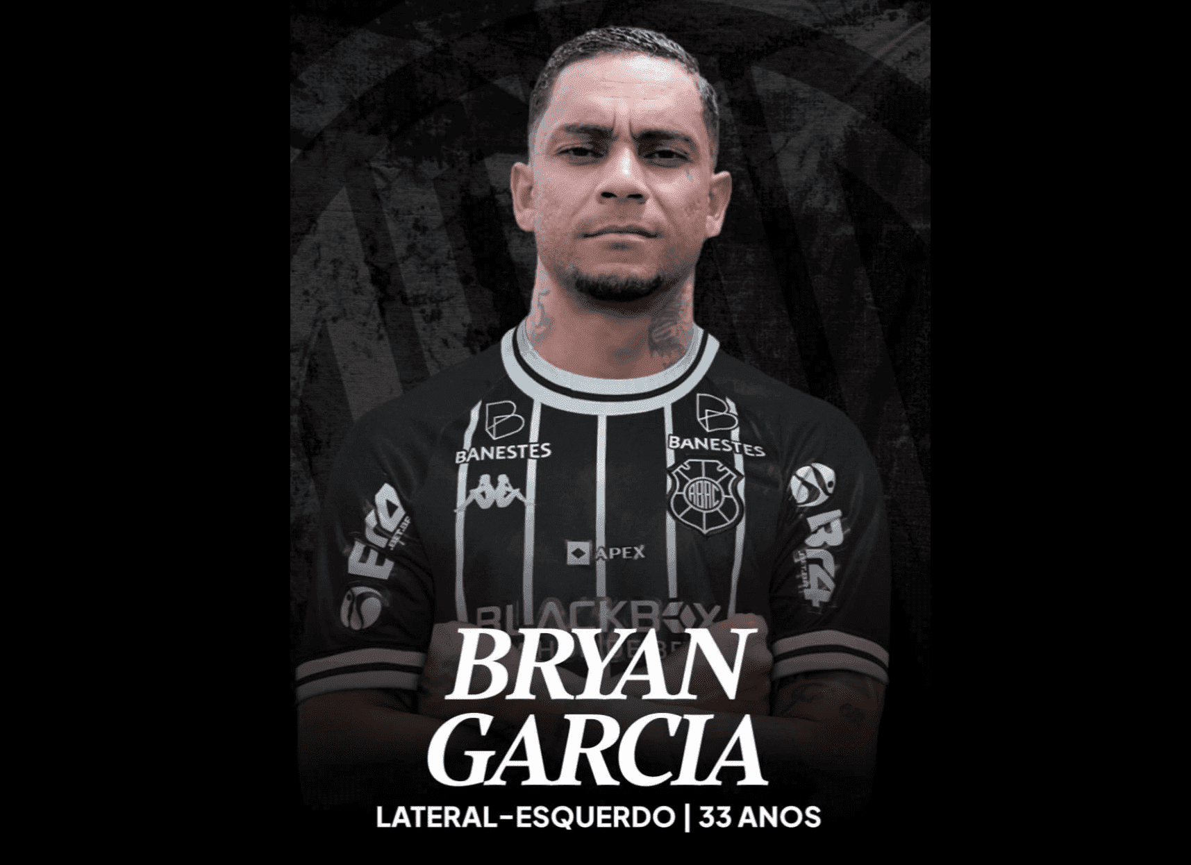 Rio Branco anuncia a contratação do lateral-esquerdo Bryan Garcia, ex-Cruzeiro e Vitória-BA