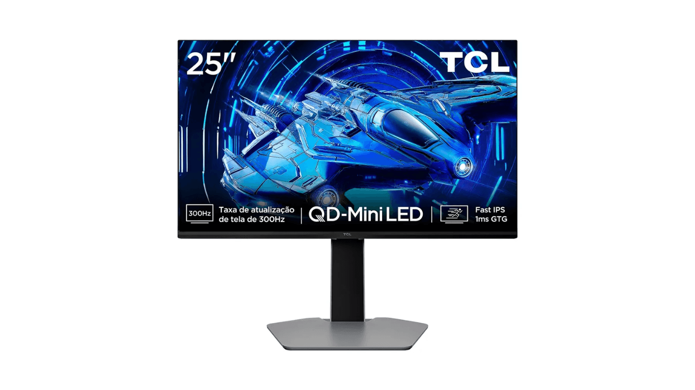 Uma máquina de 300Hz! Monitor Gamer TCL 25" em oferta no Mercado Livre